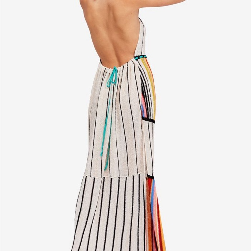 The cutest backless crochet free people maxi! Worn like two times.